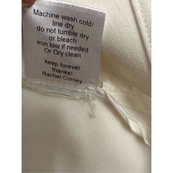 Rachel Comey  Jersey Buttoned Open Back Standing Collar  Short Sleeve Top 4 - Picture 8 of 9